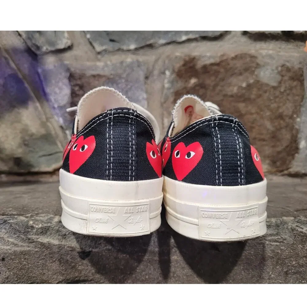Comme Des Garsons Play Chuck Taylor Converse Low Top Sneakers Men's 9 Women's 11